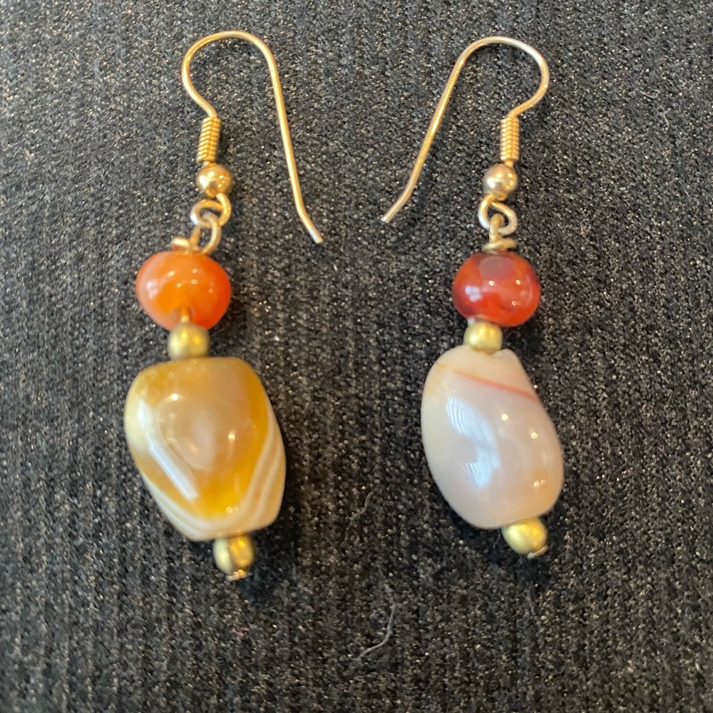 Stone Dangle Earrings